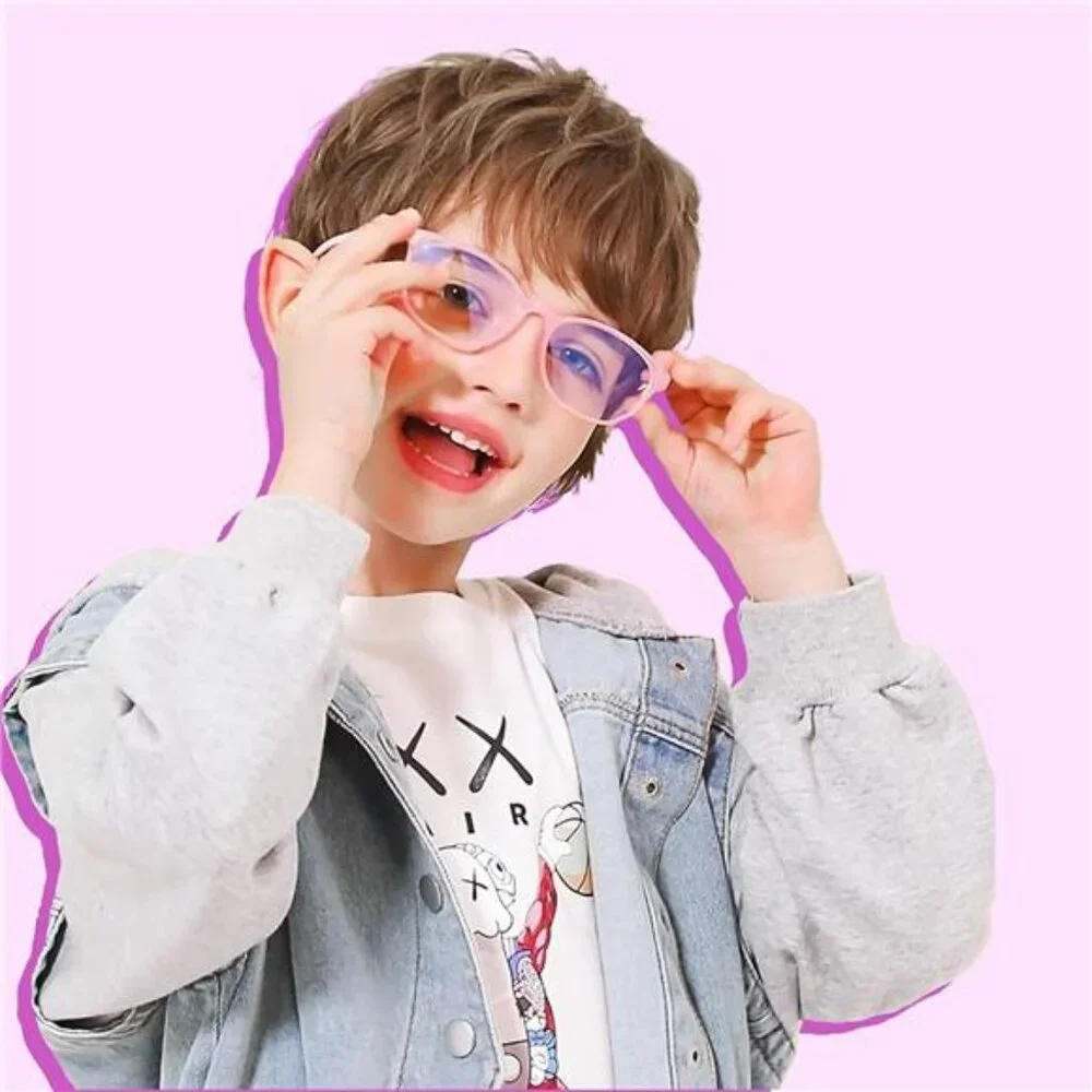 Girl Ultra-Light Blue Light Blocking Glasses with‎ Case for Kids and Teens